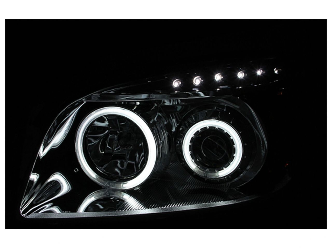 Anzo 2006-2008 Toyota Rav4 Projector Headlights w/ Halo Chrome (CCFL)