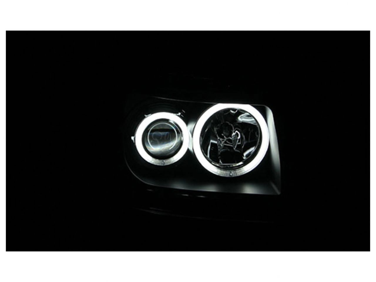 Anzo 2007-2012 Dodge Nitro Projector Headlights w/ Halo Black (CCFL)