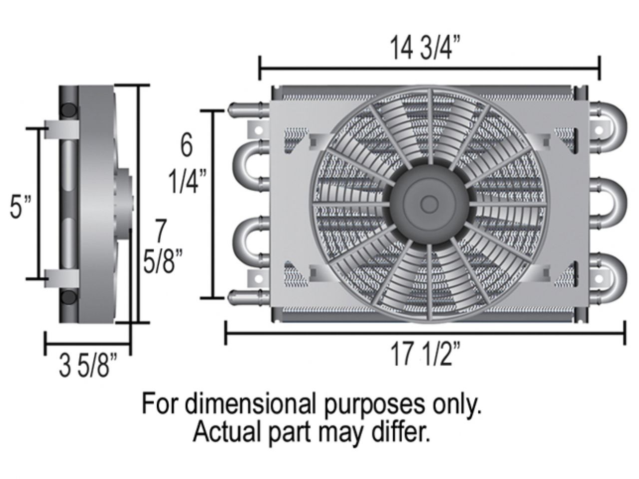 Derale Dyno-Cool Remote Cooler (-6AN)