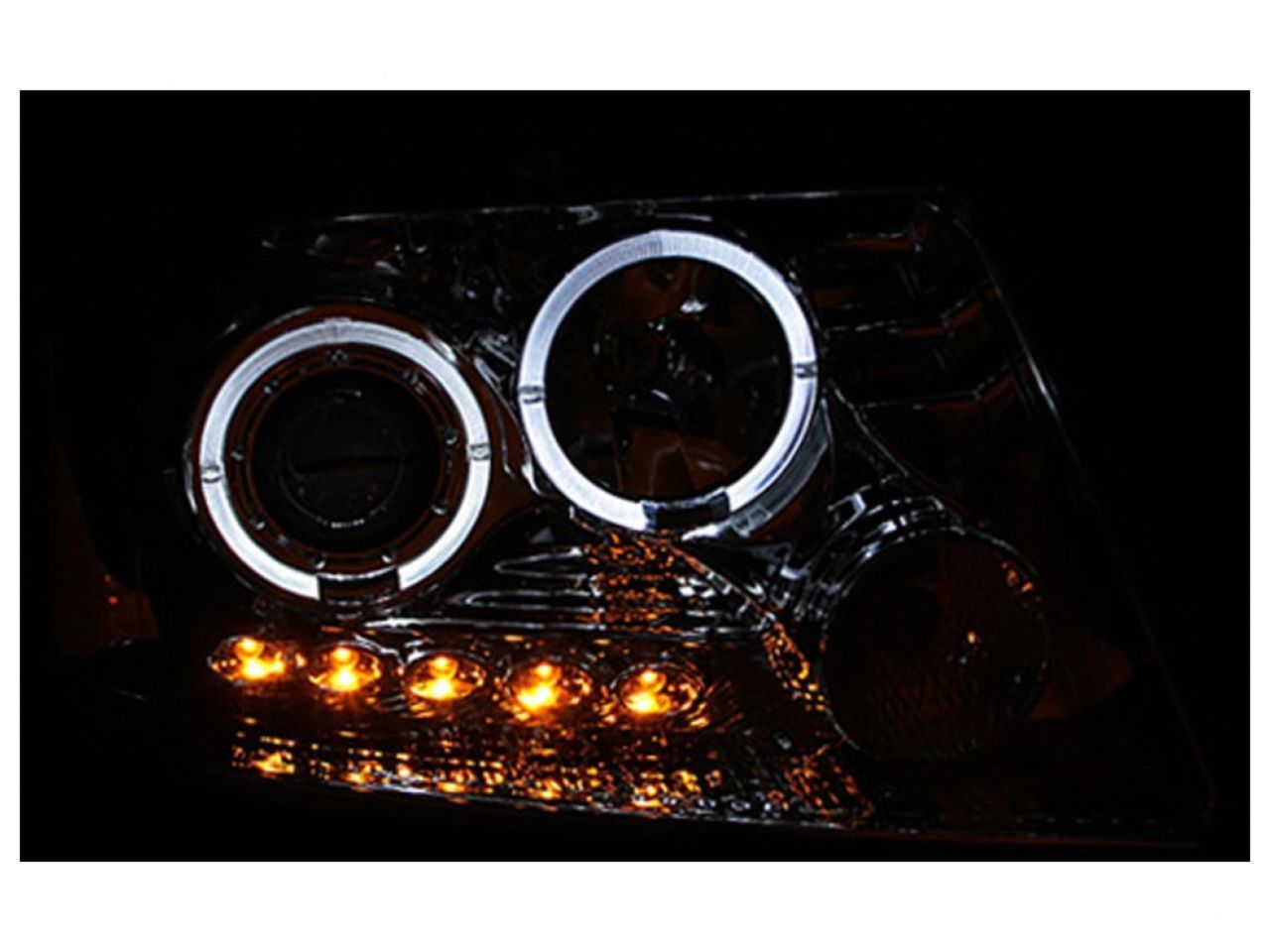 Anzo 2004-2008 Ford F-150 Projector Headlights w/ Halo and LED Chrome G2