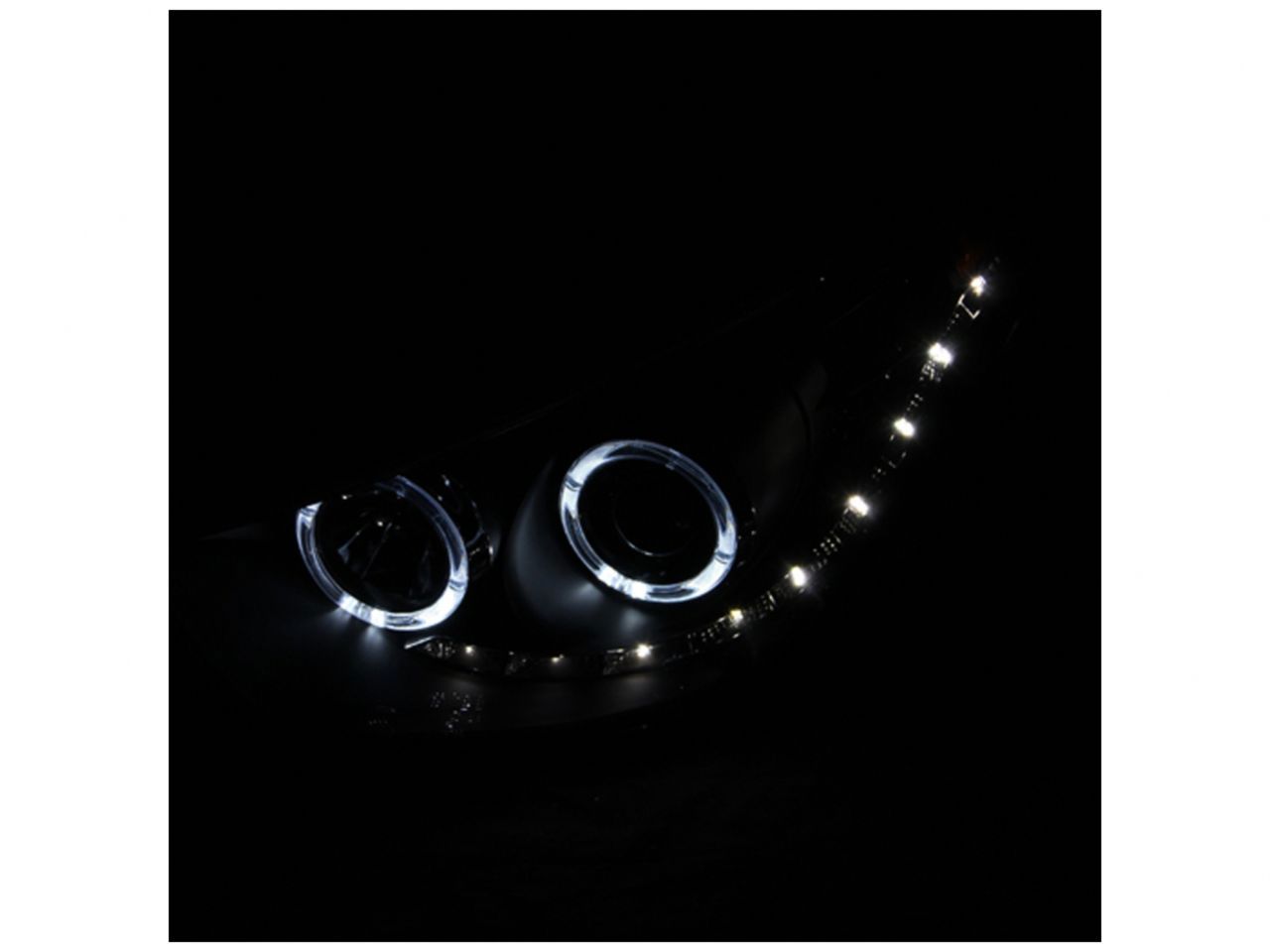 Anzo 2010-2014 Hyundai Tucson Projector Headlights w/ 2 Halos Black