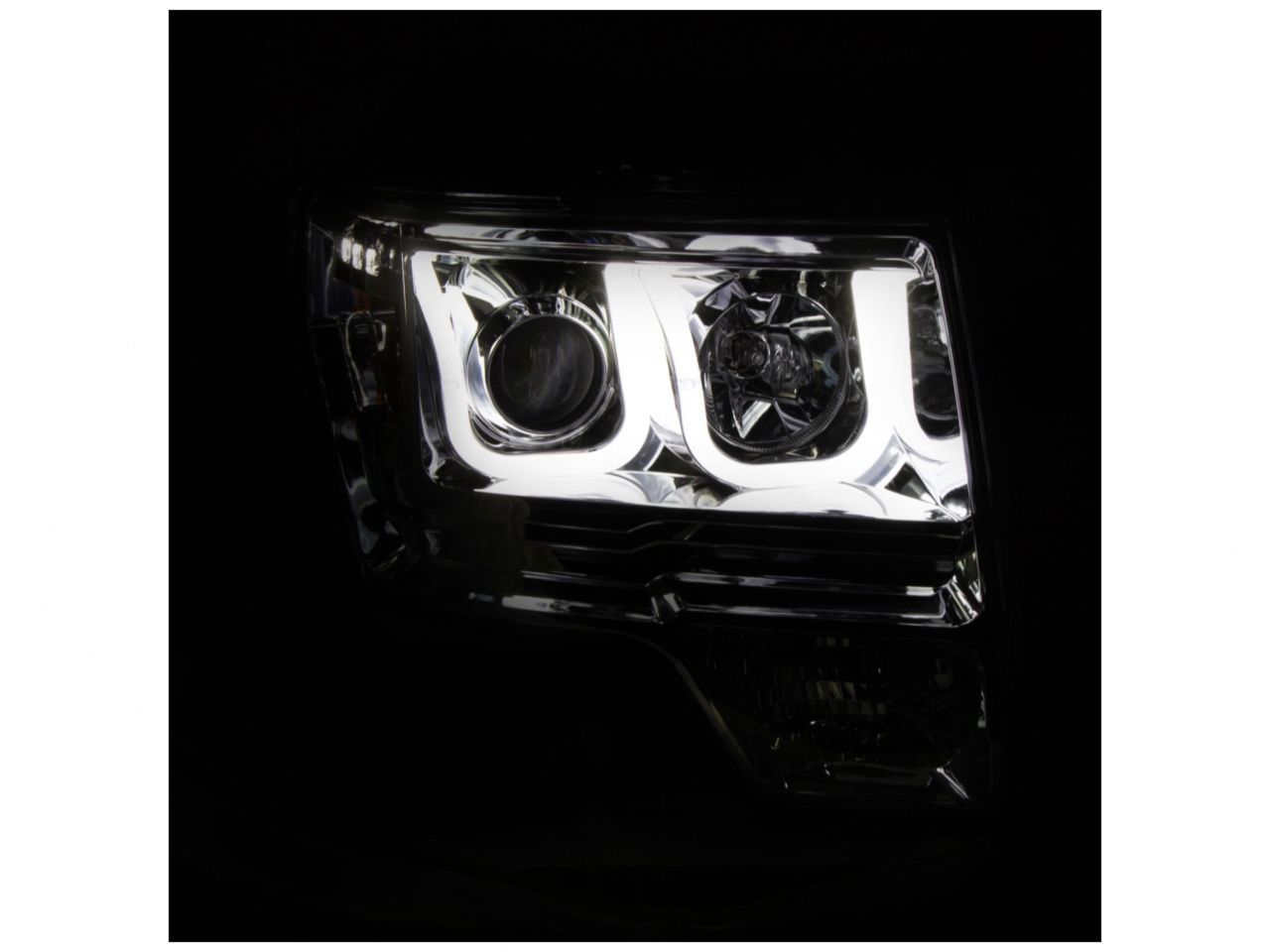 Anzo 2009-2014 Ford F-150 Projector Headlights w/ U-Bar Chrome