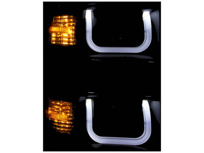 Anzo 2014-2015 Chevrolet Silverado Projector Headlights w/ U-Bar Chrome