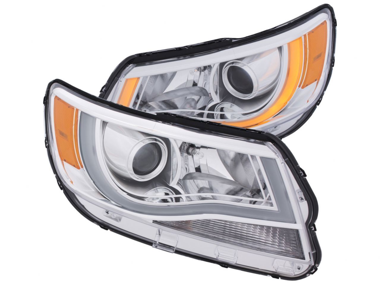 Anzo 2015-2016 Chevrolet Colorado Projector Headlights w/Plank Style Switch