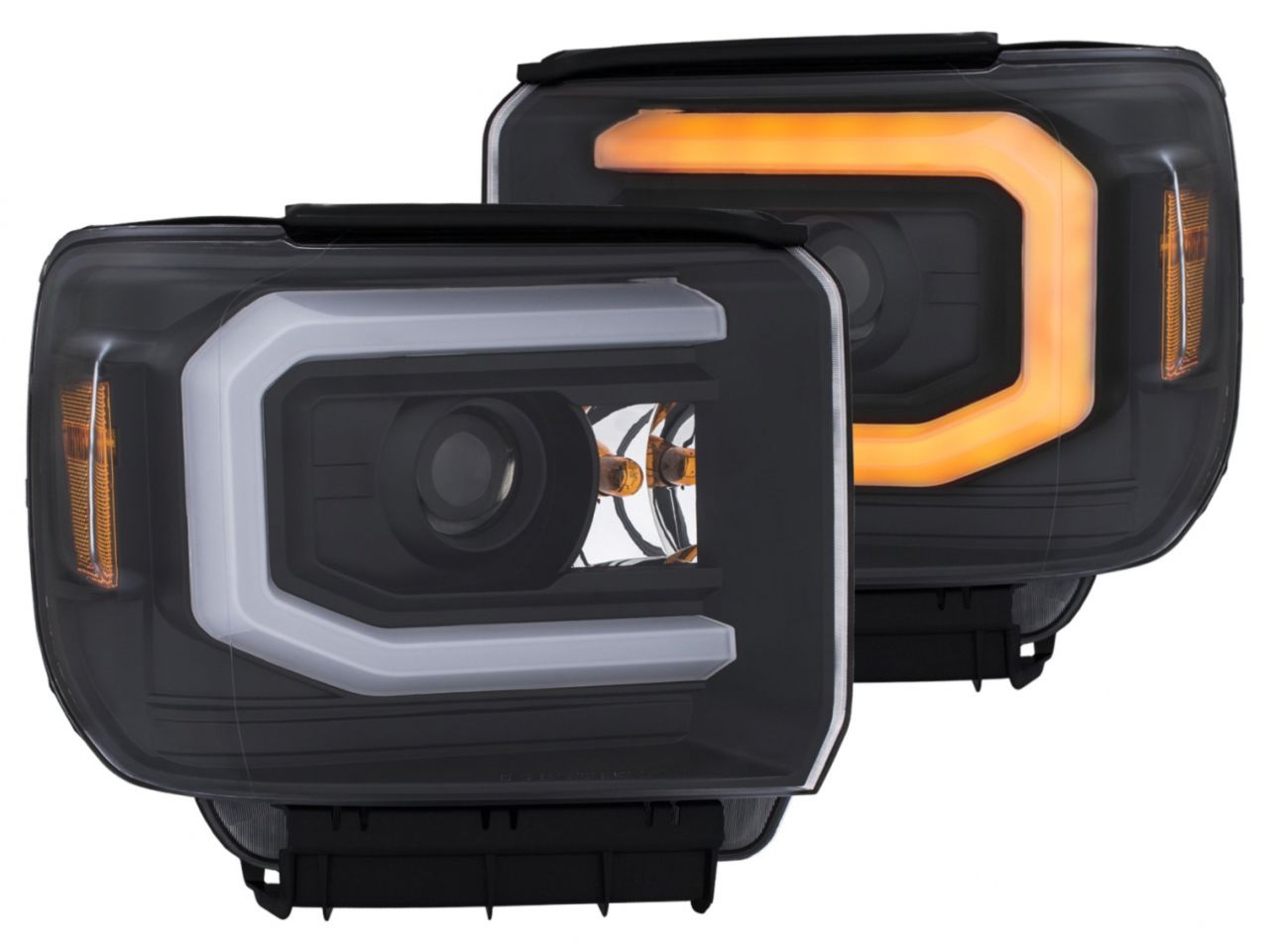 Anzo GMC Sierra 2500HD/3500HD 15-18 Projector Headlights Black