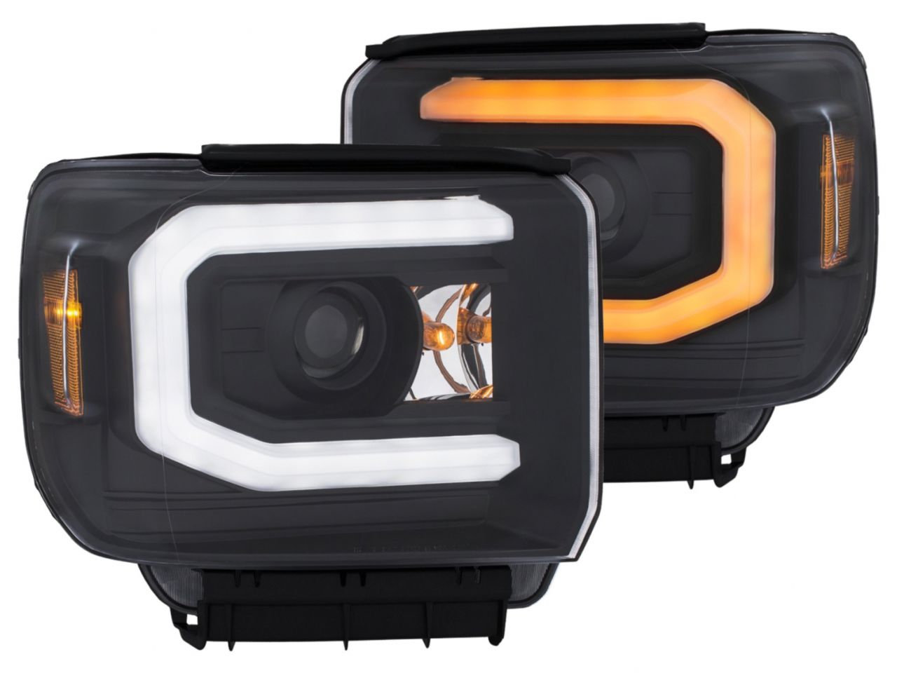 Anzo GMC Sierra 2500HD/3500HD 15-18 Projector Headlights Black