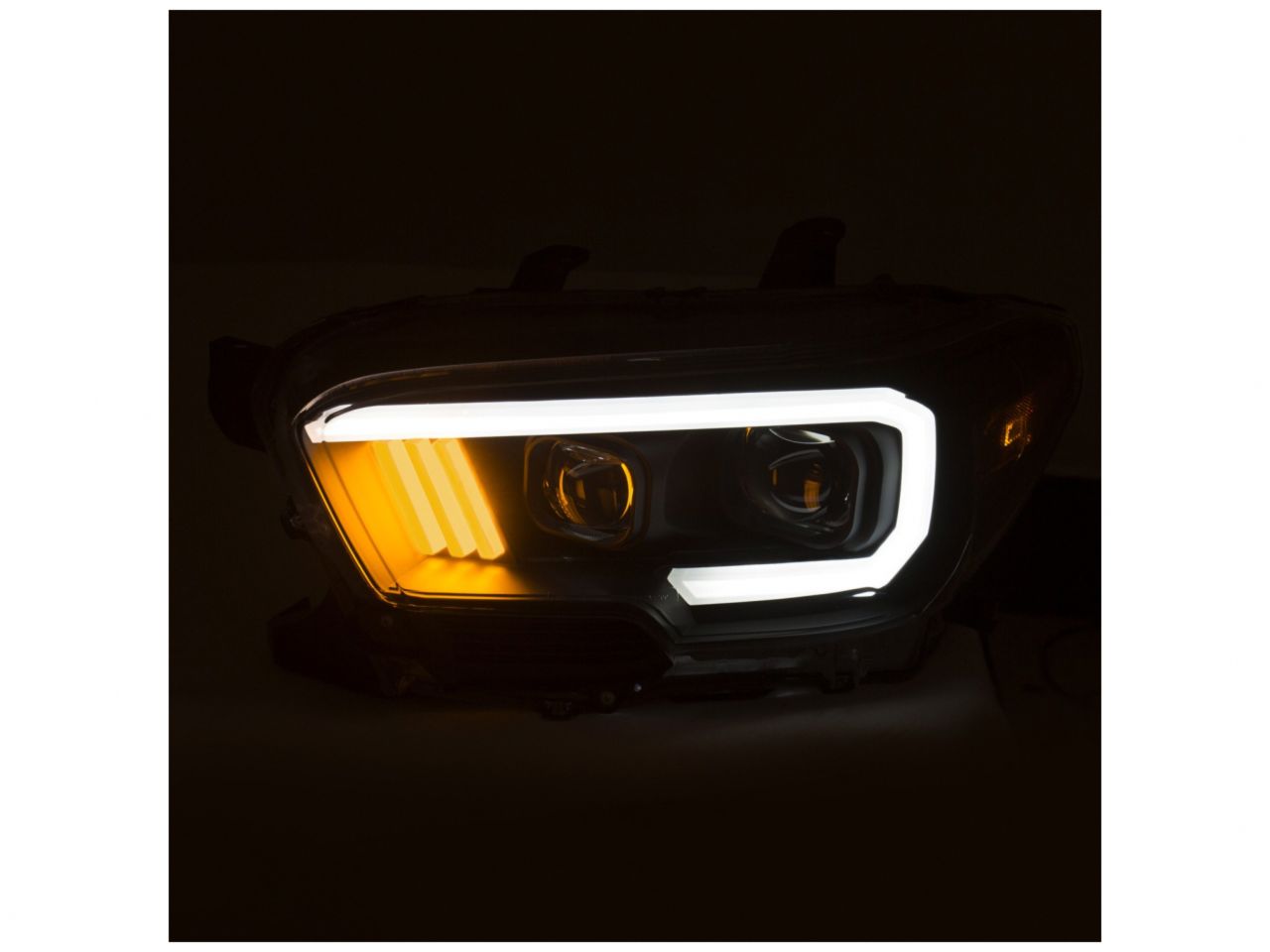 Anzo  16-17 Toyota Tacoma Projector Headlights w/ Plank Style Design