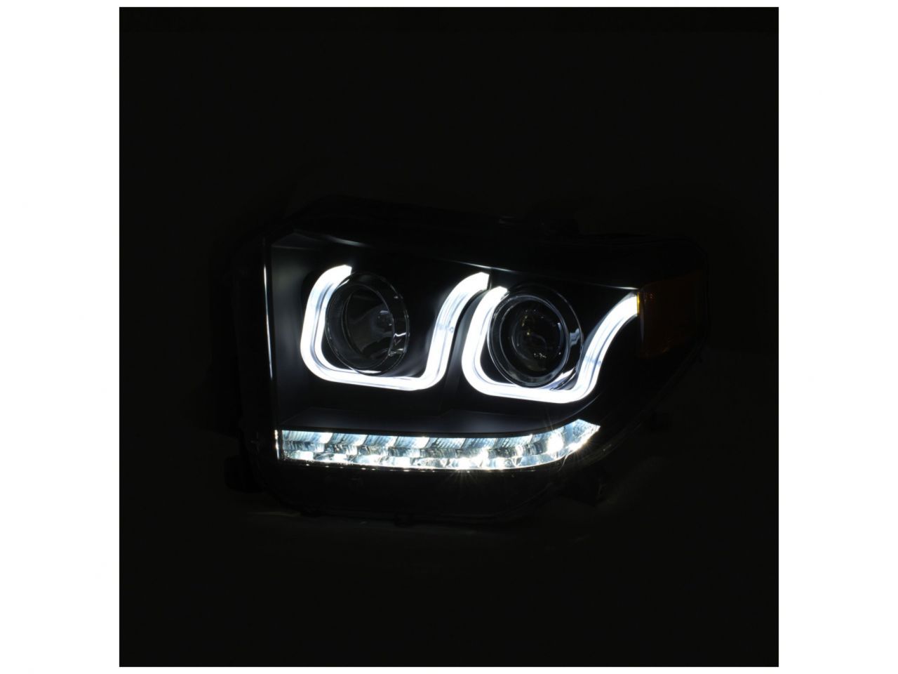 Anzo  14-18 Toyota Tundra w/ LED DRL Projector Headlights w/ U-Bar