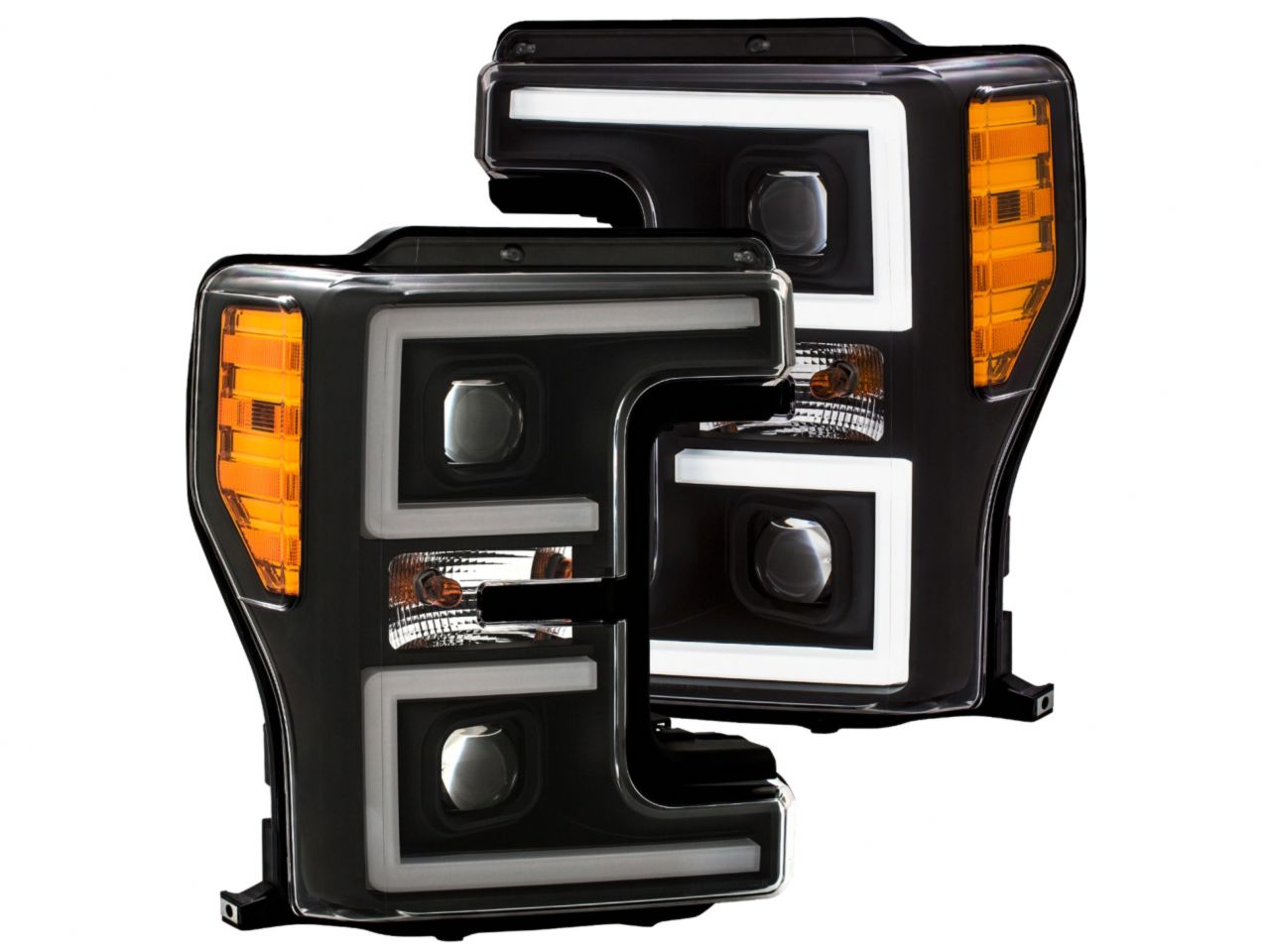 Anzo LED Headlights 17-18 Ford F-250 Projector Plank-Style