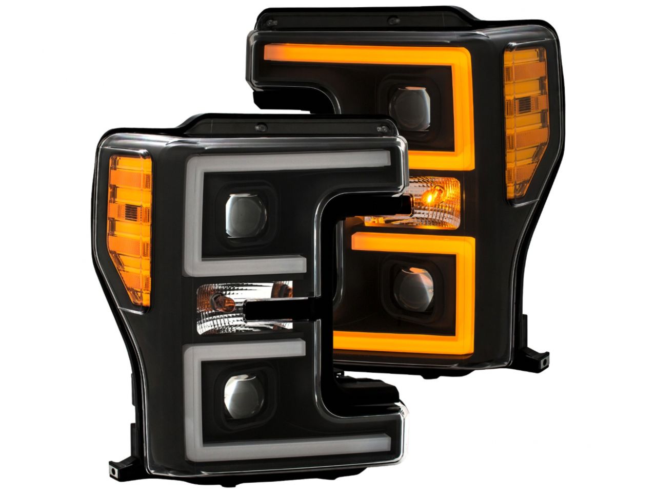 Anzo LED Headlights 17-18 Ford F-250 Projector Plank-Style