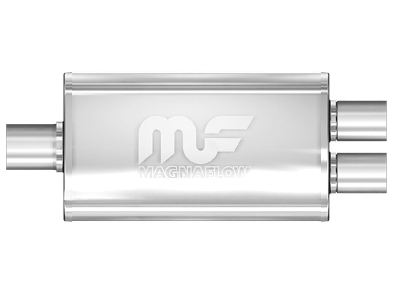 MagnaFlow 3.5" X 7" Oval Center/Dual Straight Through Performance Muffler