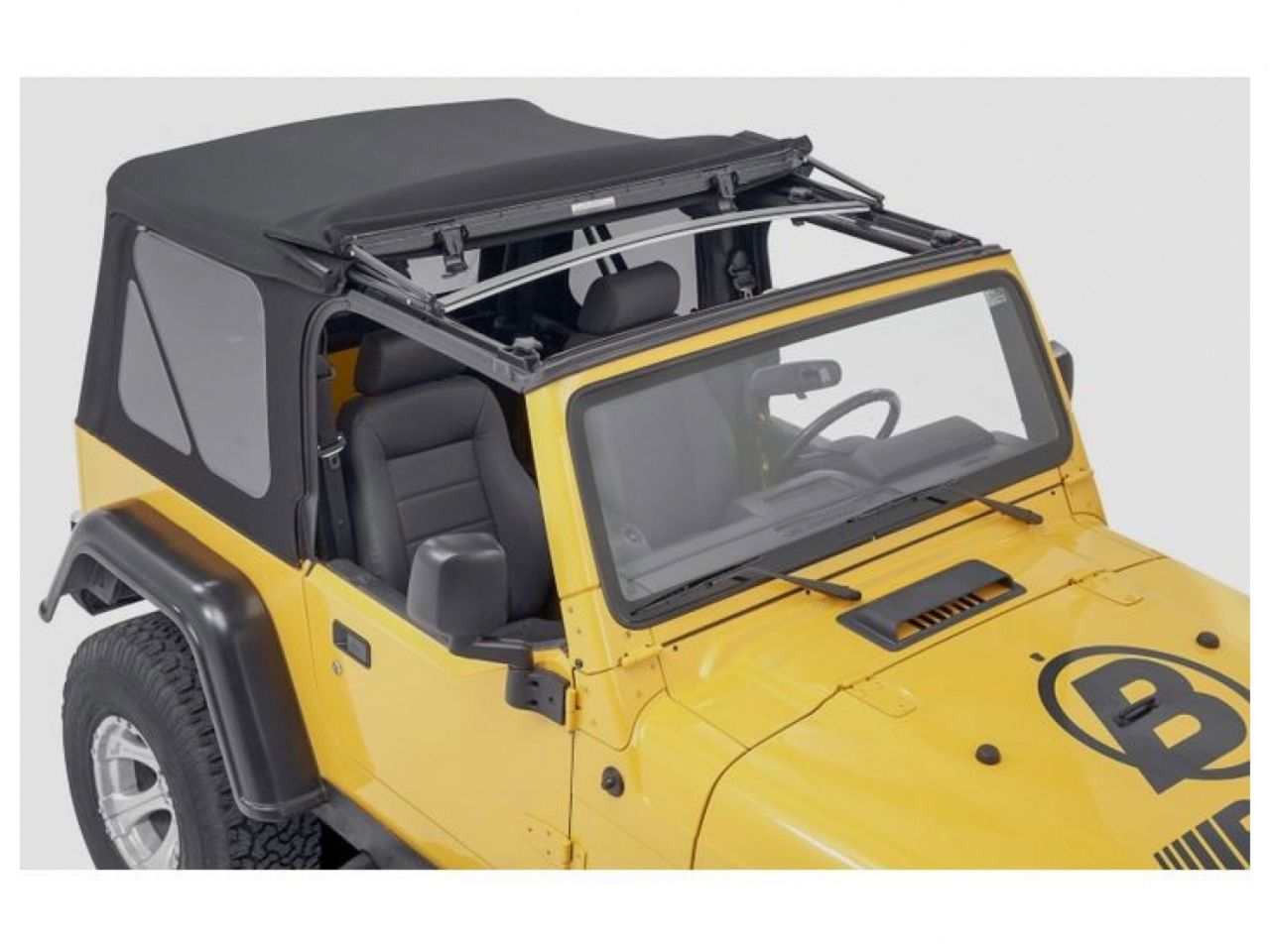 Bestop Jeep 97-06 Wrangler; Except Unlimited; No doors included; Tinted side