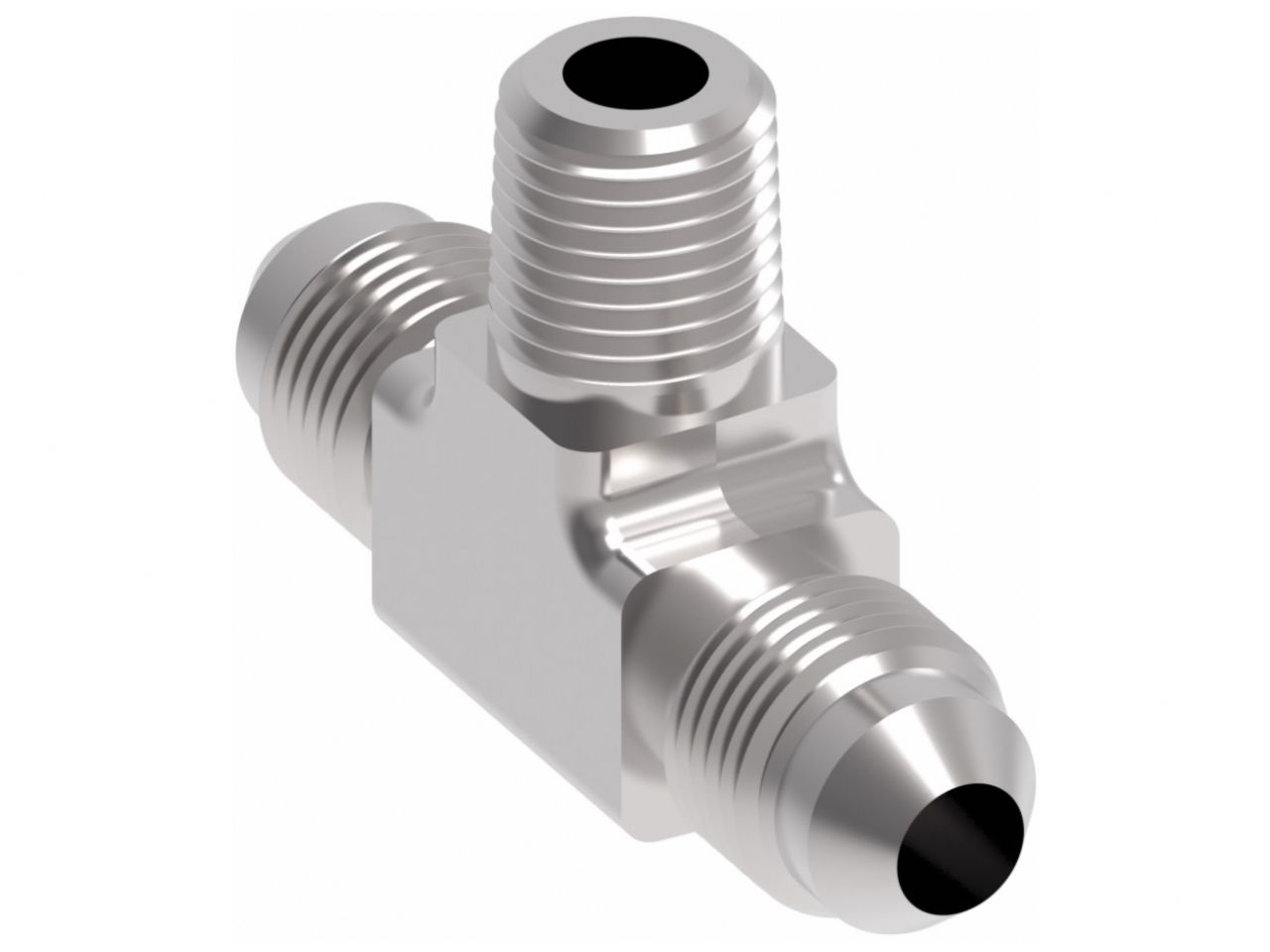 Aeroquip -6AN Dash Size; 3/8in. Pipe Size; 1/8in. NPT Port Size; Aluminum; Nick