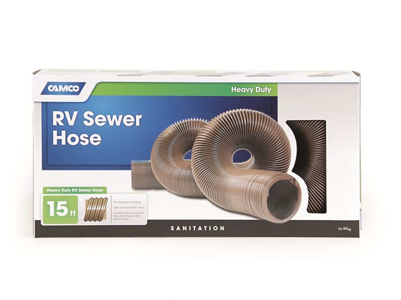 Camco Heavy Duty RV Sewer Hose - Hose - 15'