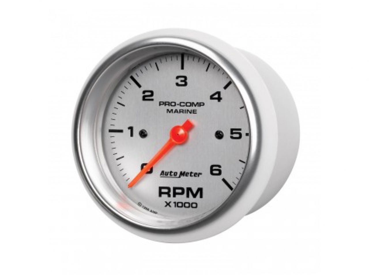 Autometer 3-3/8" In-Dash Tachometer, 0-6,000 Rpm, Marine Silver