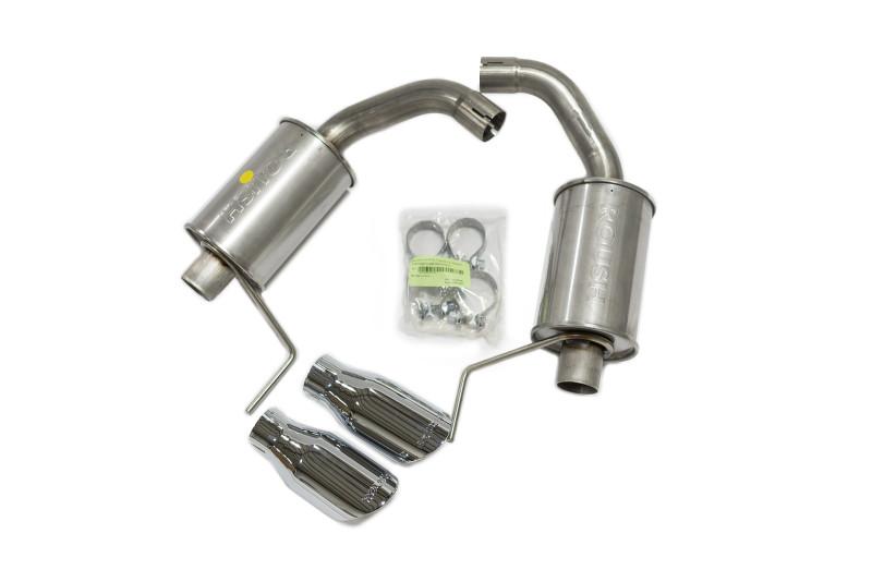 ROUSH 2015-2019 Ford Mustang 3.7L/2.3L V6/I4 Exhaust Kit w/ Round Tips 421837 Main Image