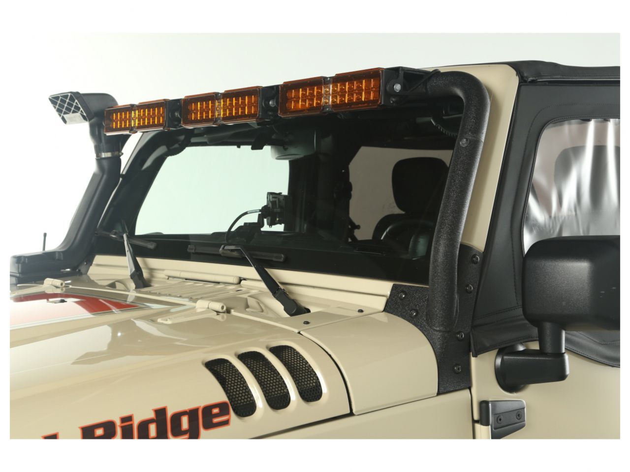 Rugged Ridge Light Bar Kit, Windshield Mounted; 07-18 Jeep Wrangler JK