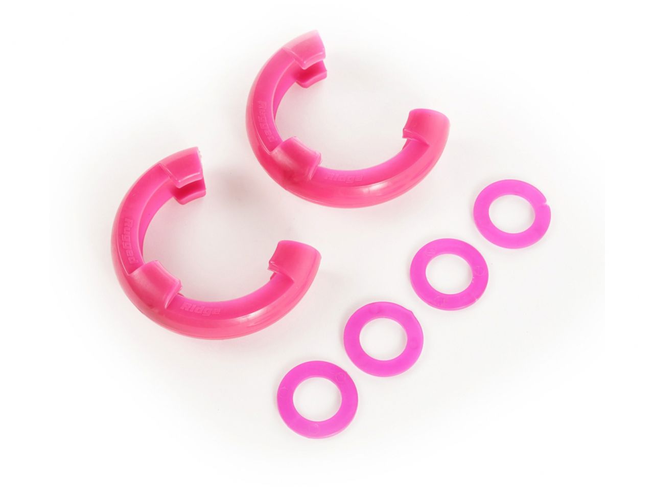 Rugged Ridge D-Ring Shackle Isolator Kit, Pink Pair, 3/4 inch