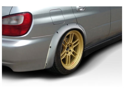 Duraflex 2004-2007 Subaru Impreza WRX 4DR  Race Rear Fender Flares - 4
