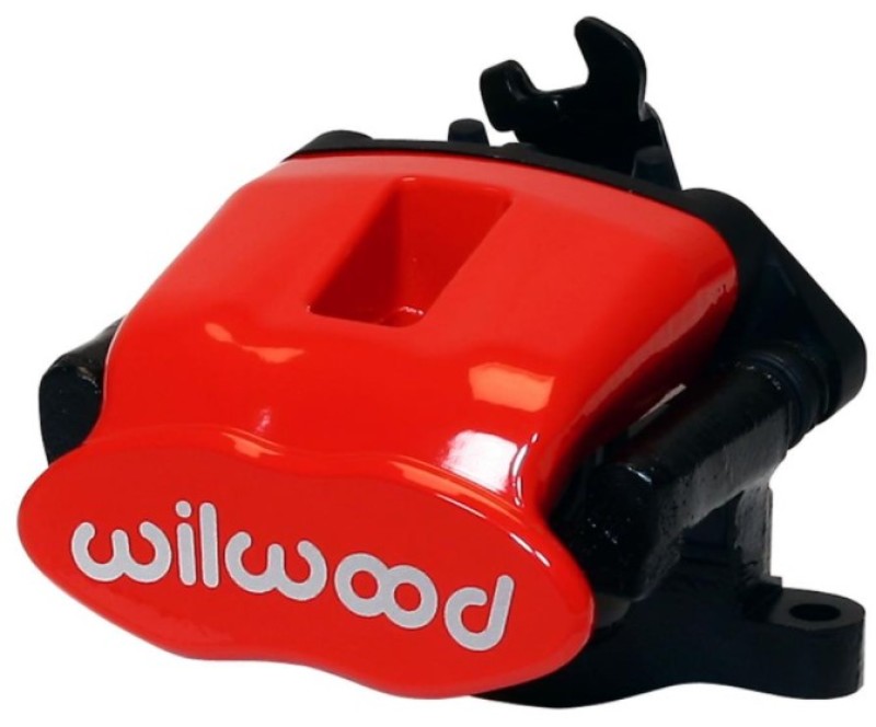 Wilwood Caliper-Combination Parking Brake-Pos 13-L/H-Red 41mm piston .81in Disc 120-10112-13-RD