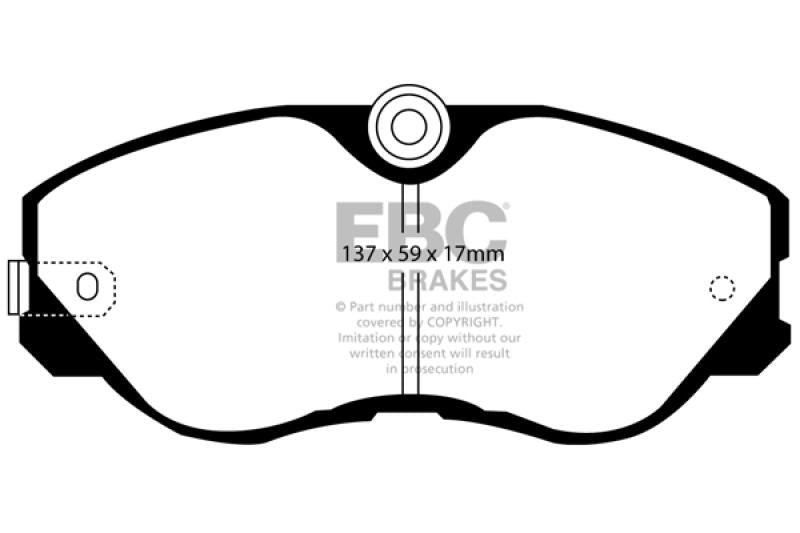 EBC 87-89 Nissan 300ZX 3.0 Turbo Ultimax2 Front Brake Pads UD358 Main Image