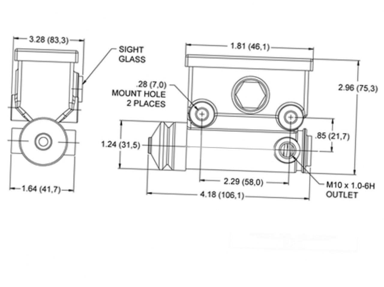 Wilwood Brake Master Cylinders 260-13523 Item Image