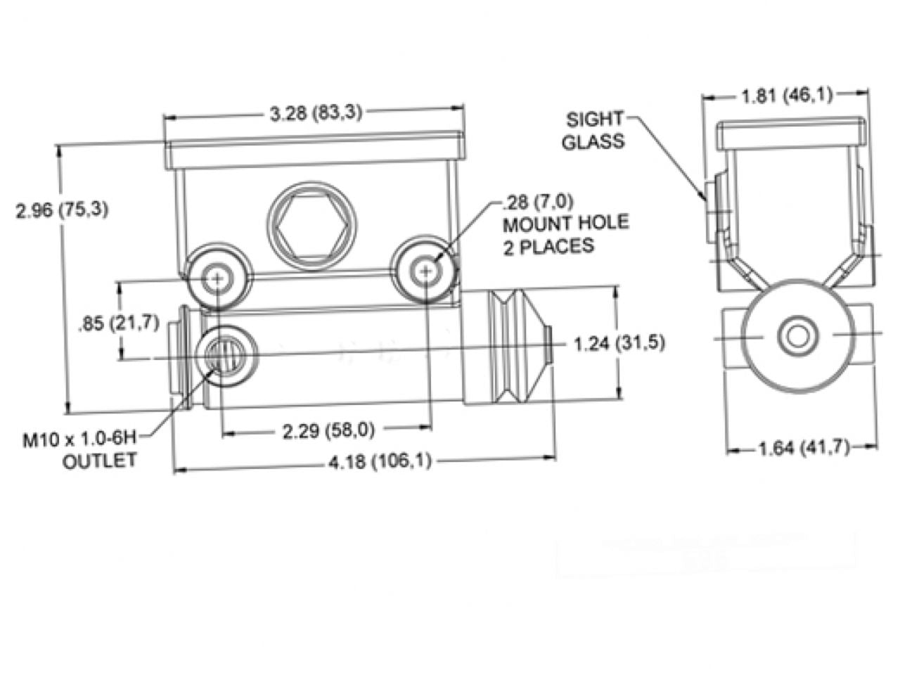 Wilwood Brake Master Cylinders 260-13524 Item Image