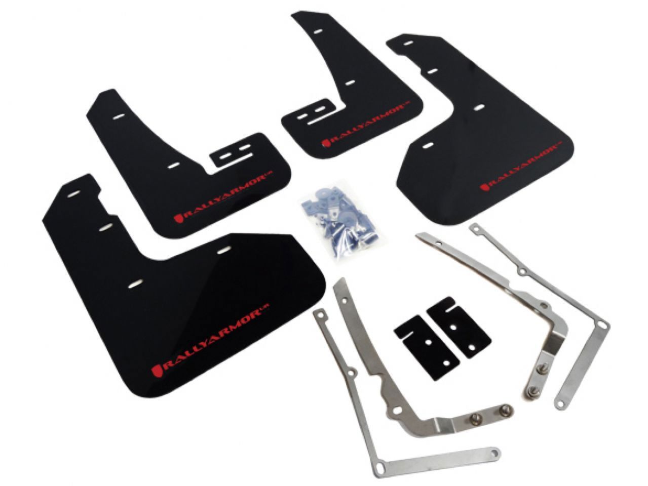 Rally Armor Mud Flaps MF40-UR-BLK/RD Item Image