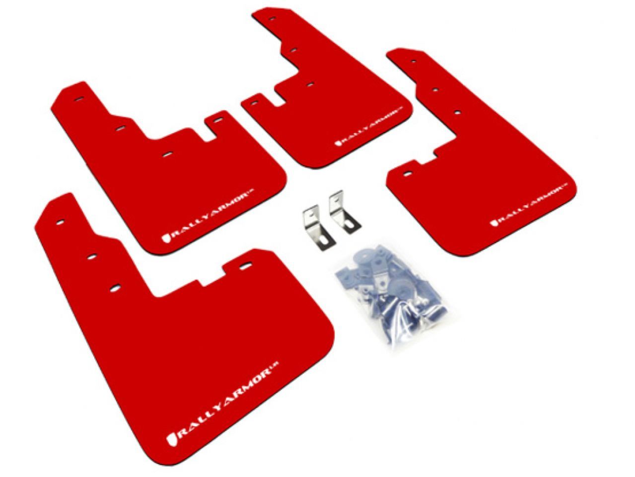 Rally Armor Mud Flaps MF44-UR-RD/WH Item Image