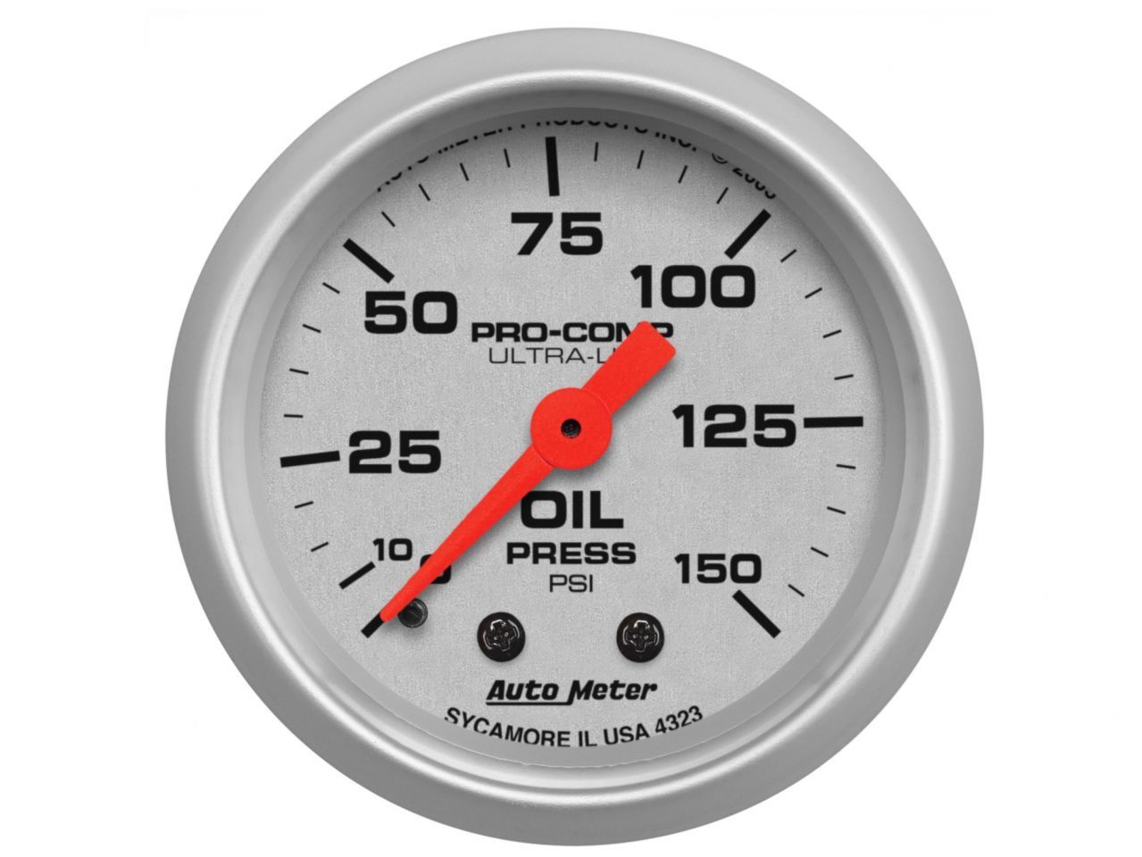 Autometer Oil Pressure Gauge 4323 Item Image