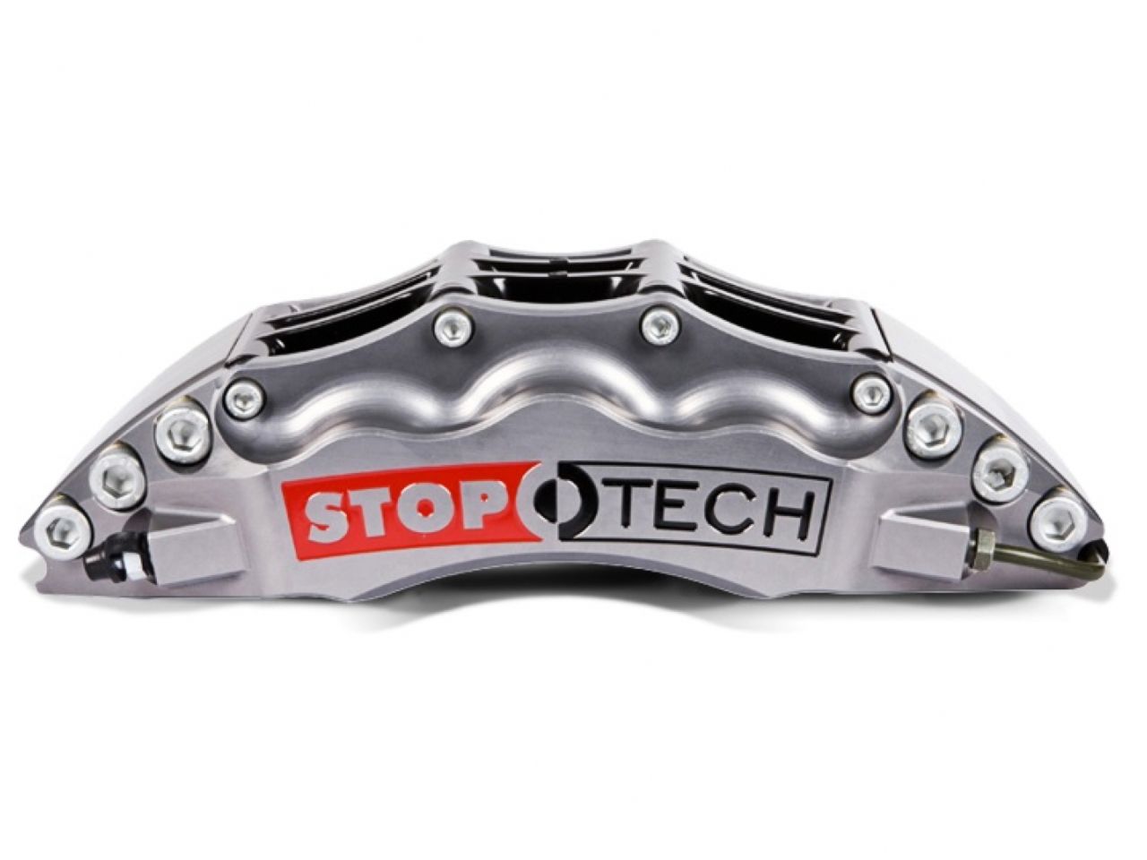 StopTech Trophy Sport Big Brake Kit; Silver Caliper Drilled 2-Piece Rotor, Front