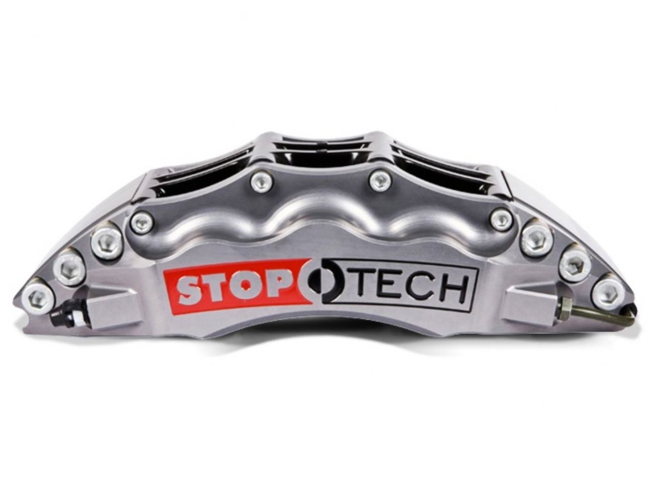 StopTech Trophy Sport Big Brake Kit; Silver Caliper Drilled 2-Piece Rotor, Front