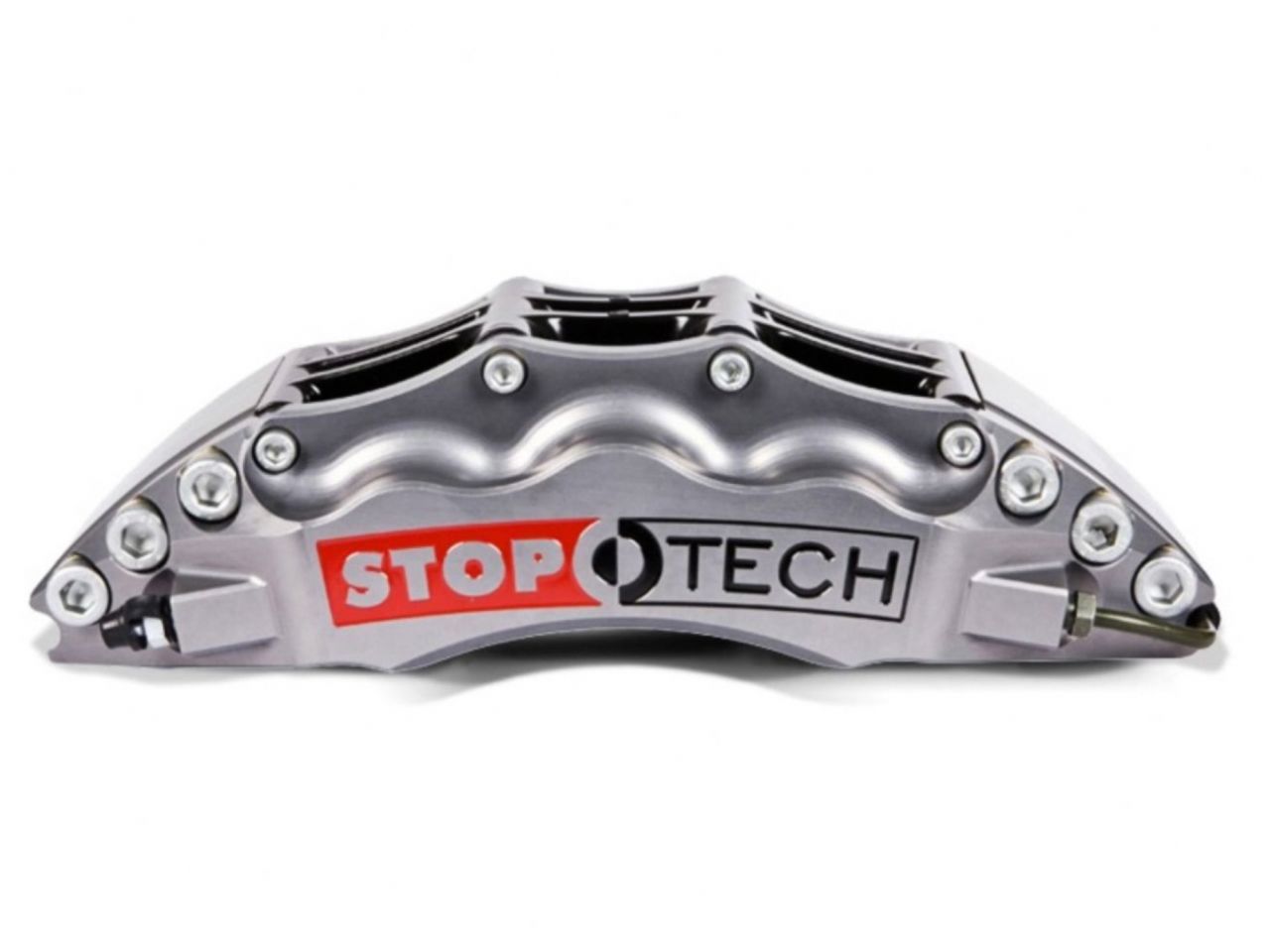 StopTech Trophy Sport Big Brake Kit; Silver Caliper Drilled 2-Piece Rotor, Front