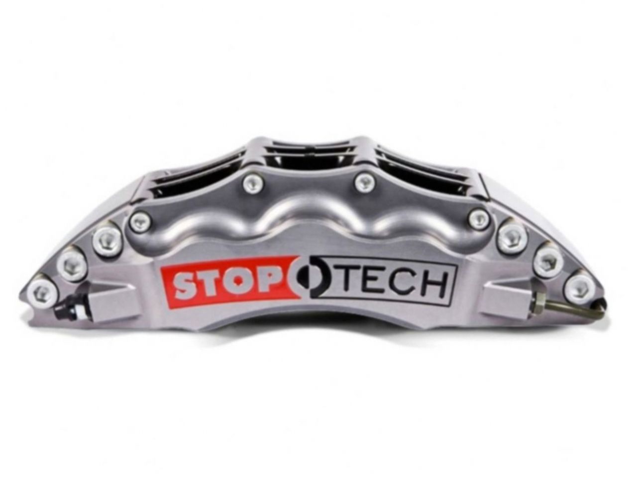 StopTech Trophy Sport Big Brake Kit; Silver Caliper Drilled 2-Piece Rotor, Front