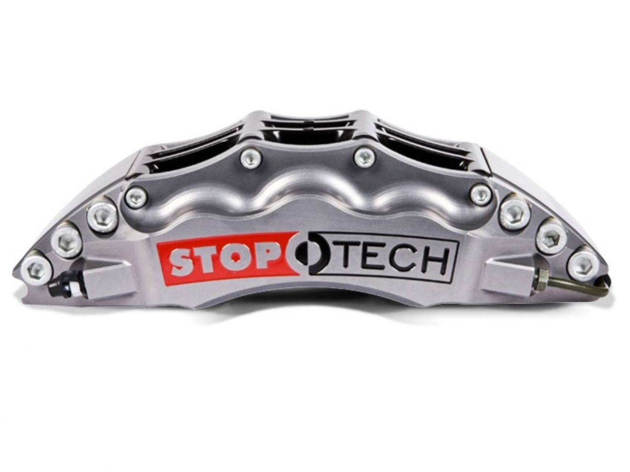 StopTech Trophy Sport Big Brake Kit; Silver Caliper Drilled 2-Piece Rotor, Front