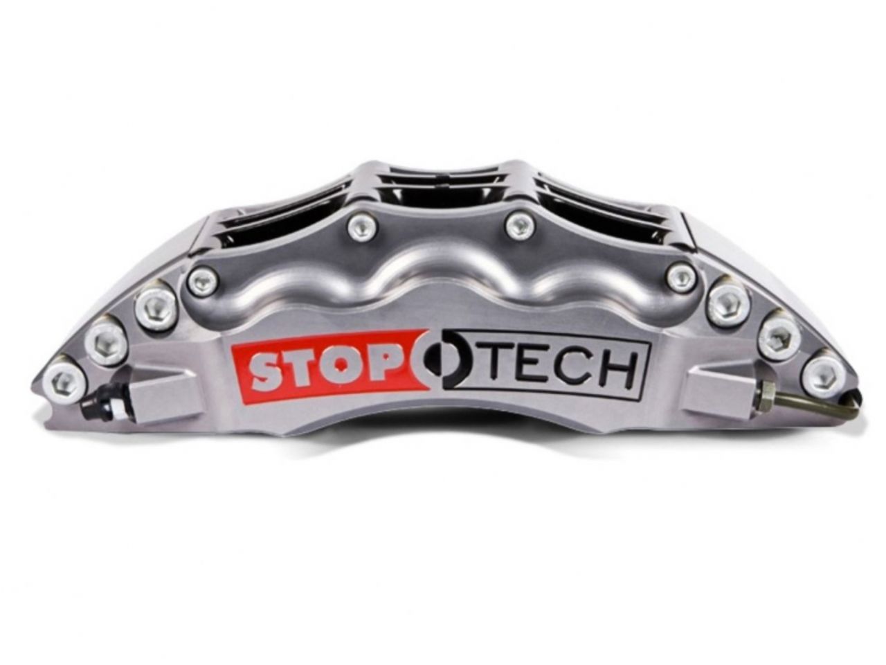 StopTech Trophy Sport Big Brake Kit; Silver Caliper Drilled 2-Piece Rotor, Front