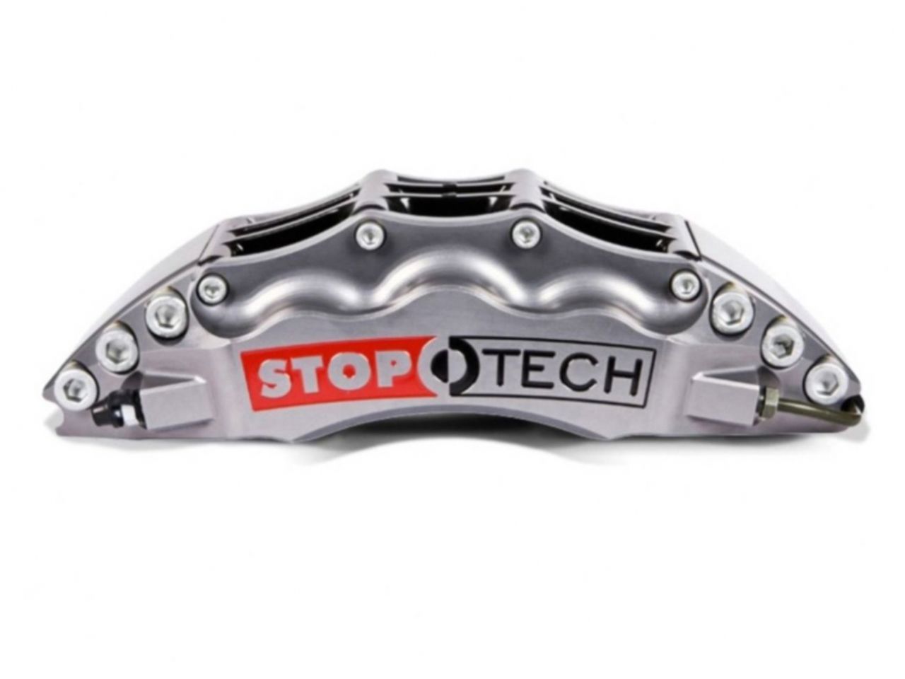 StopTech Trophy Sport Big Brake Kit; Silver Caliper Drilled 2-Piece Rotor, Front