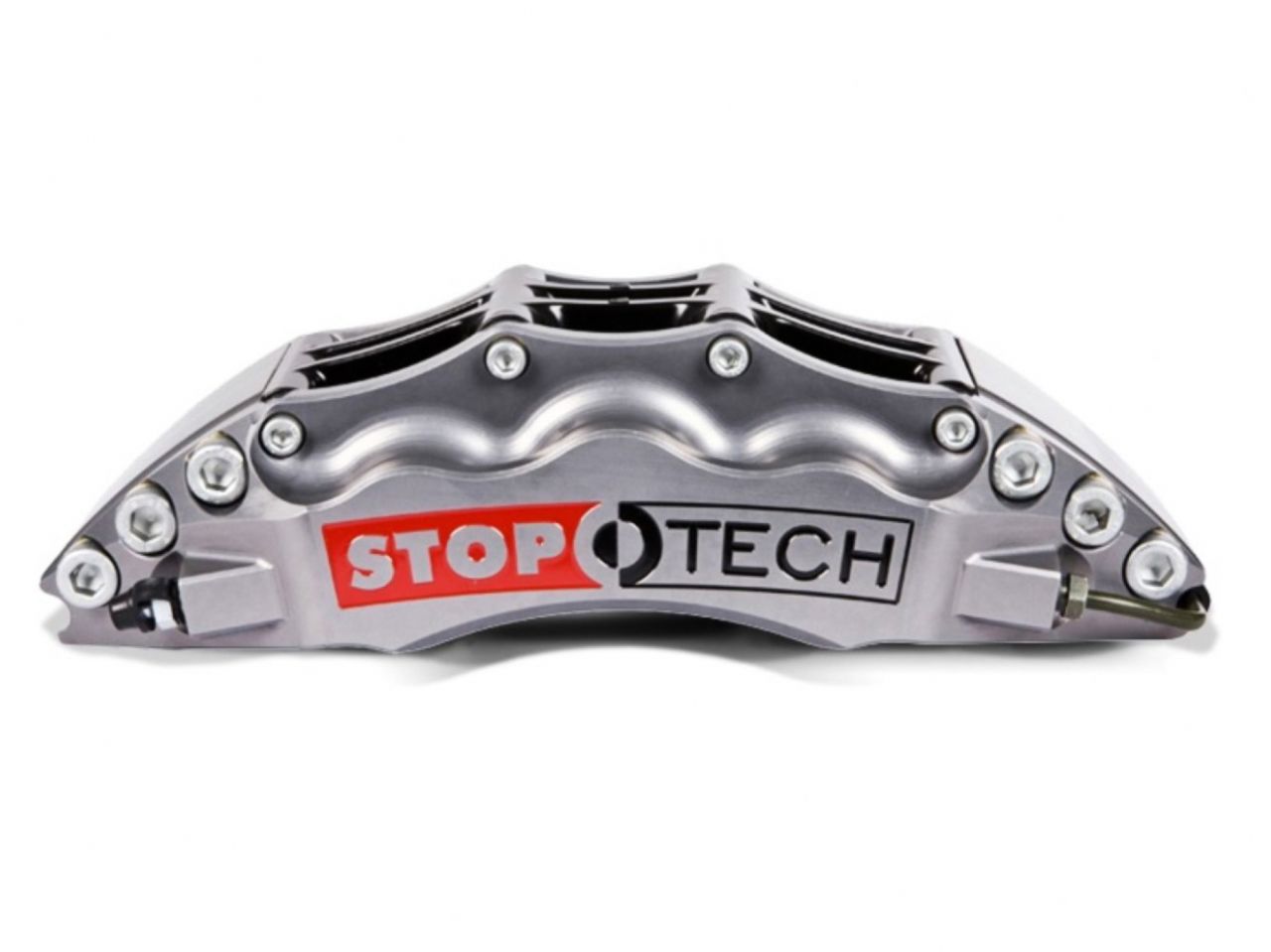 StopTech Trophy Sport Big Brake Kit; Silver Caliper Drilled 2-Piece Rotor, Front