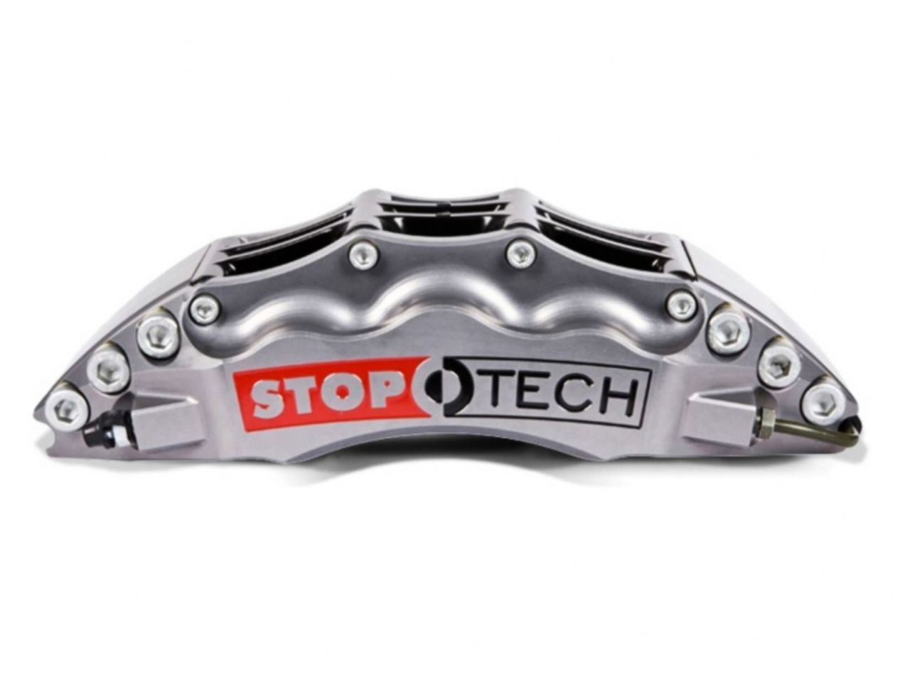 StopTech Trophy Sport Big Brake Kit; Silver Caliper Drilled 2-Piece Rotor, Front