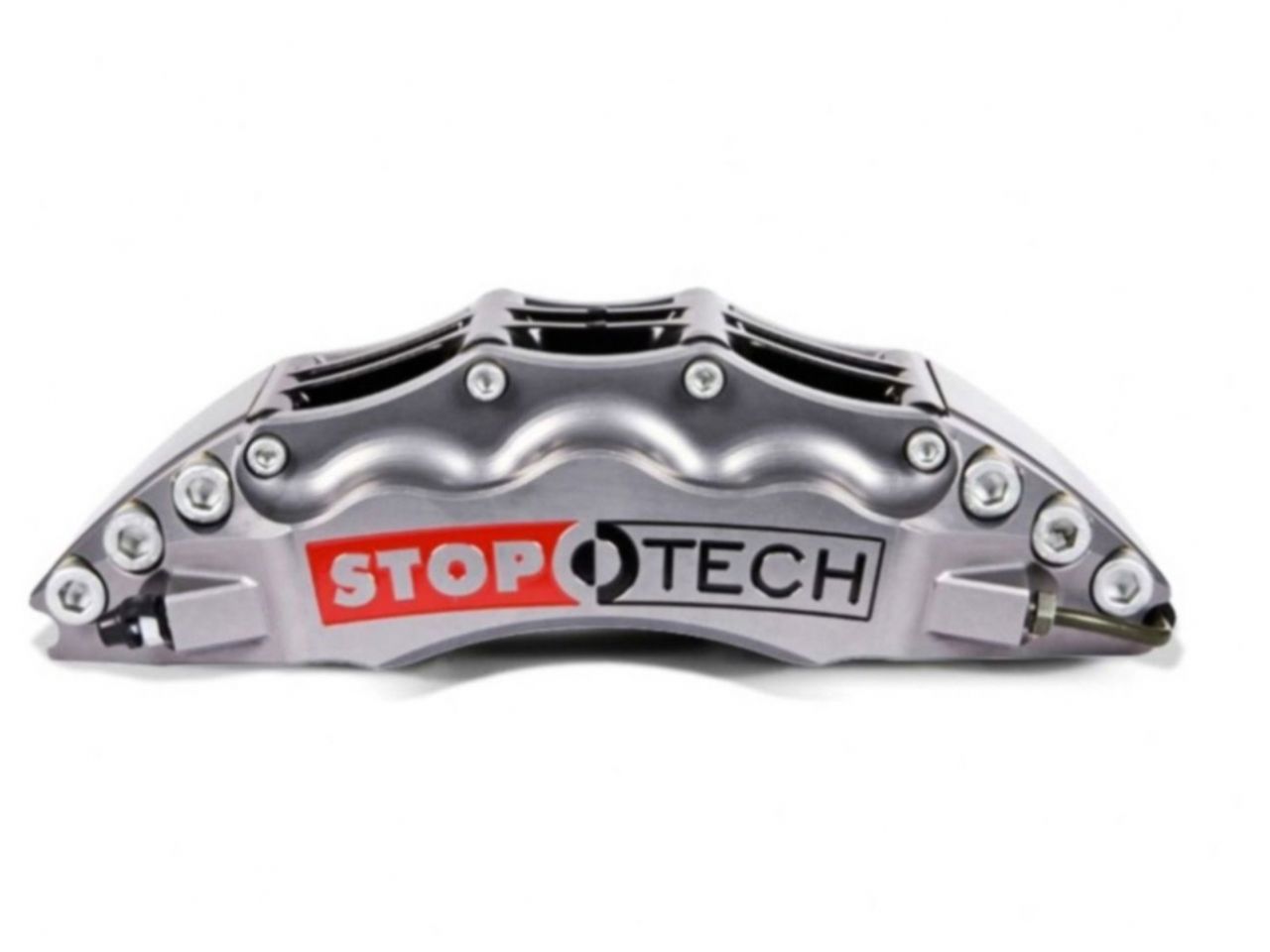 StopTech Trophy Sport Big Brake Kit; Silver Caliper Drilled 2-Piece Rotor, Front