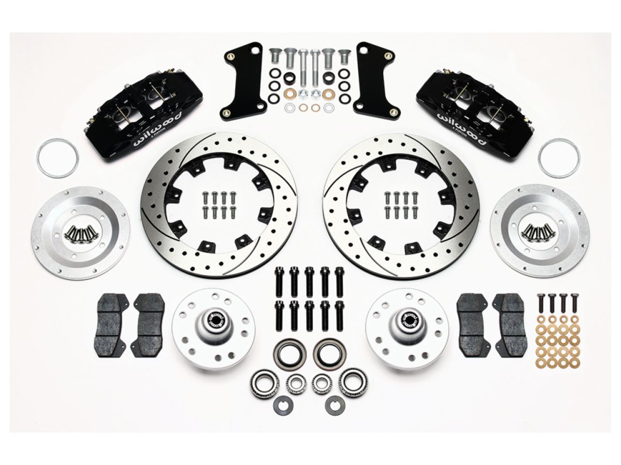 Wilwood DP6A Front Hub Kit, 12.19", Drilled, 67-69 Camaro, 64-72 Nova