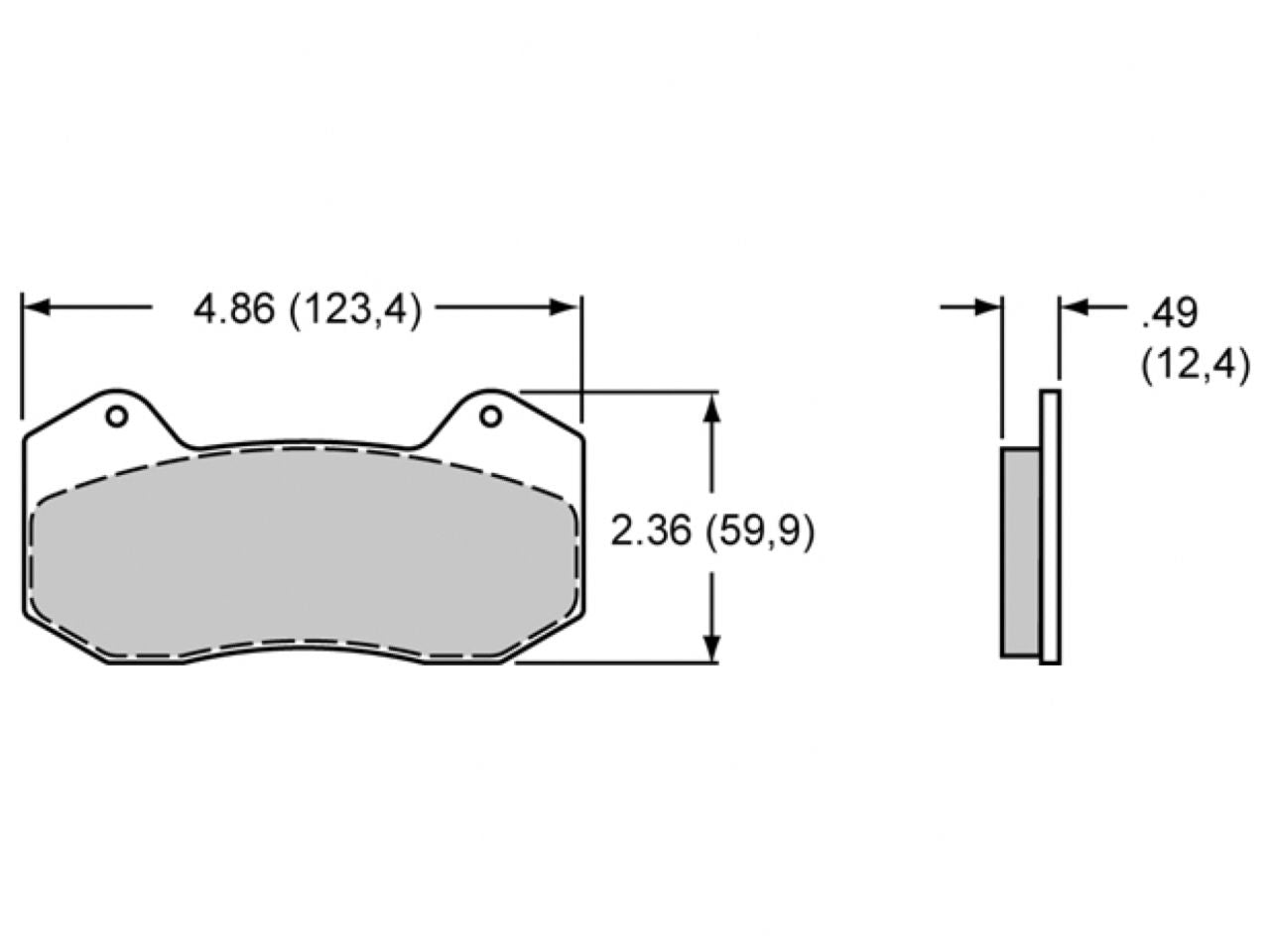 Wilwood Pad Set, BP-40, 6712, DynaPro 6