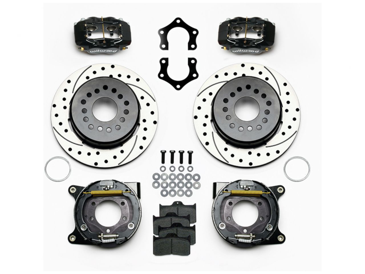 Wilwood FDL P/S Park Brake Kit, Drilled, Mopar/Dana 2.36" Off