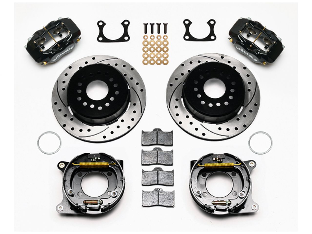 Wilwood FDL P/S Park Brake Kit, Drilled, Big Ford 2.36" Offset