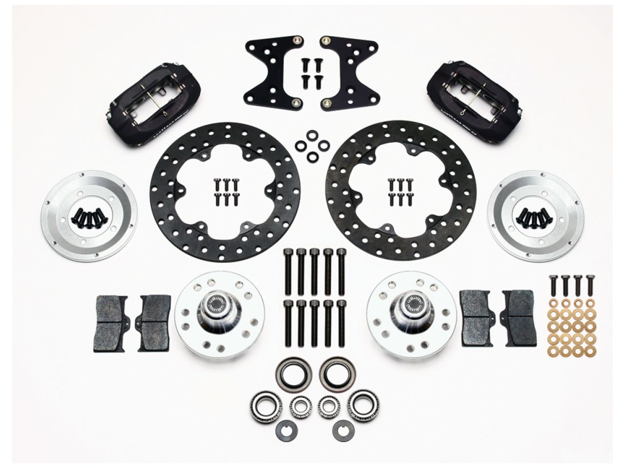 Wilwood FDL Front Drag Kit, Drilled Rotor, 71-80 Pinto/Mustang II Disc & Drum