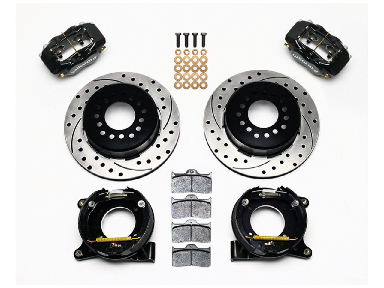 Wilwood FDL P/S Park Brake Kit, Drilled, Chevy C-10, 2.42 Offset 5-lug