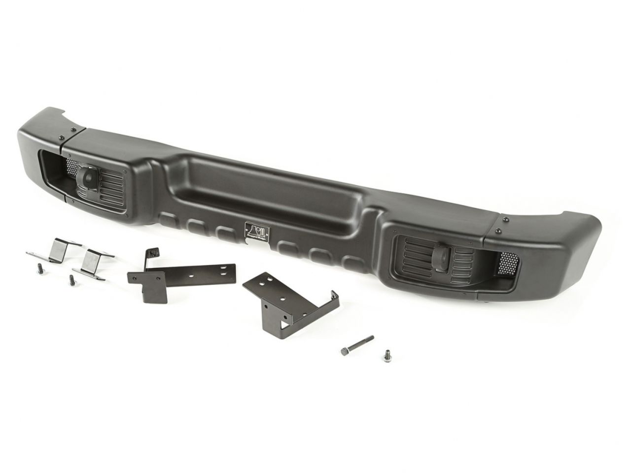 Rugged Ridge Spartacus Bumper, Rear, Black; 07-18 Jeep Wrangler JK