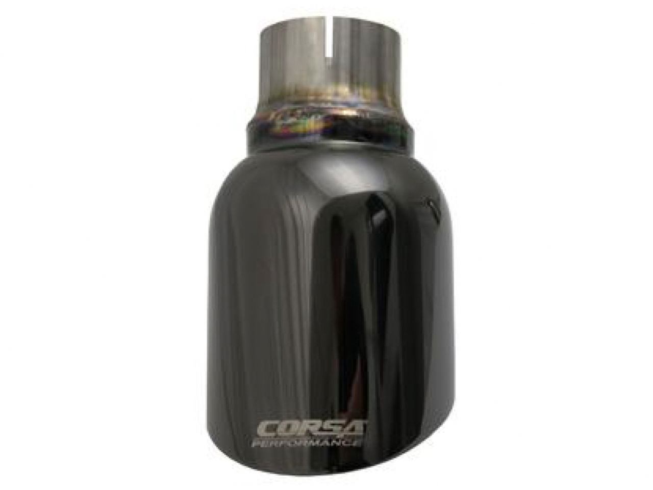 Corsa Performance Single Universal 2.5in Inlet / 4.5in Outlet Black PVD Pro-Series