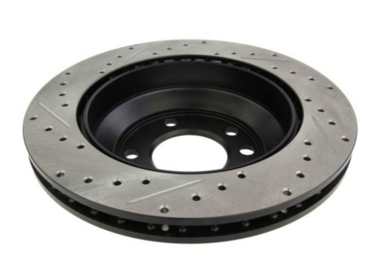 StopTech Select Sport Drilled And Slotted Brake Rotor; Front Left