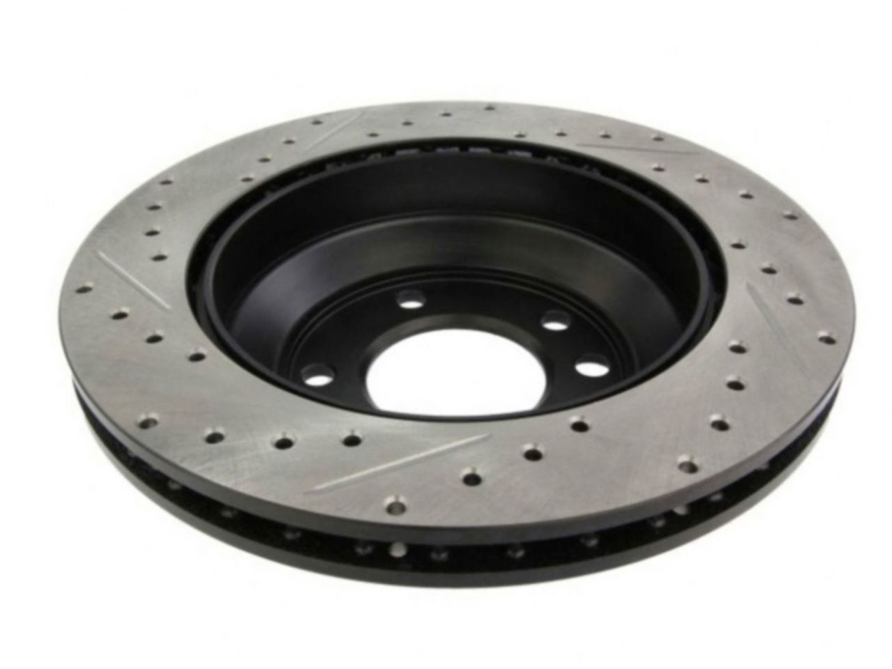 StopTech Select Sport Drilled And Slotted Brake Rotor; Front Left